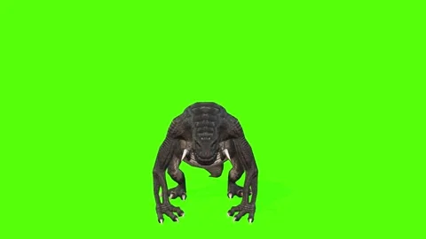 Monster Jump Attack Green Screen Animati... | Stock Video | Pond5