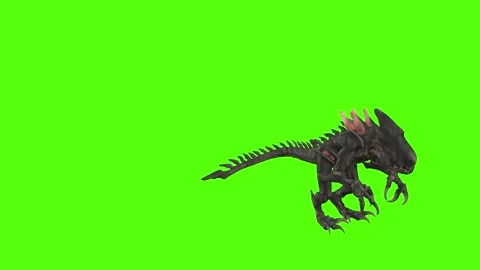 Monster Jump Claws Attack Green Screen Animation 4k Rendering Vídeos de archivo 262699470
