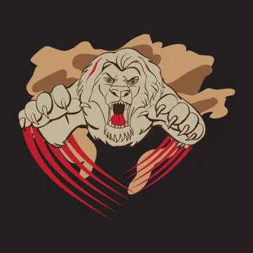 Monster jump Stock Illustration