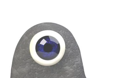 Monster looking at you Stock Illustration