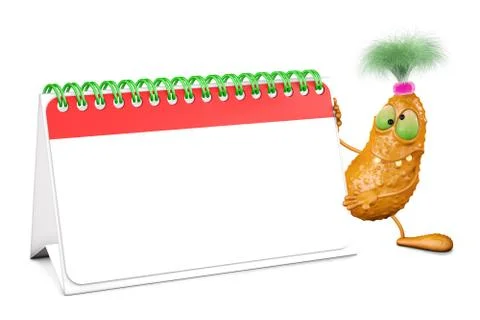 Monster with a report Stock Illustration