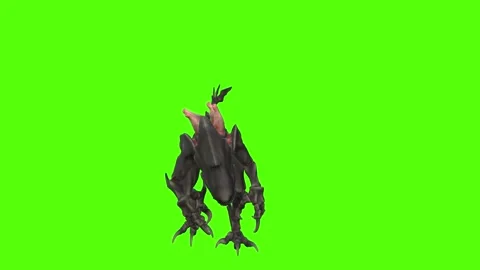 Monster Right Claw Attack Green Screen Animation 4k Rendering 動画素材 262699356