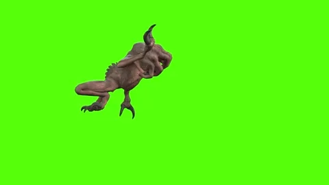 Monster Right Claw Attack Green Screen Animation 4k Rendering Stock Footage 267716325