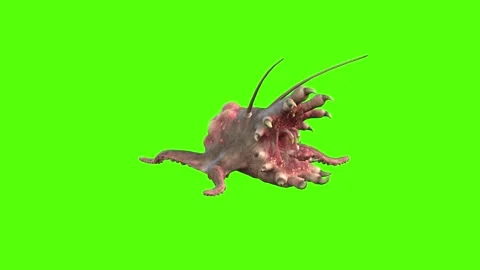 Monster Roar Green Screen Animation 4k Rendering Stock-Footage 267715850
