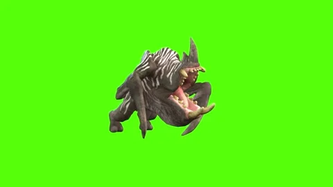 Monster Roar Green Screen Animation 4K Rendering Vidéo 270021470