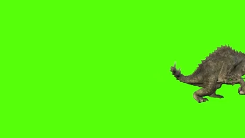 Monster Running Green Screen Animation 4k Rendering Stock-Footage 262597246