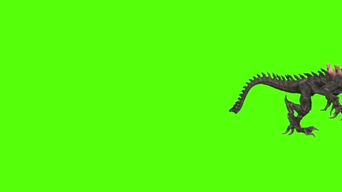 Monster Running Green Screen Animation 4k Rendering Видео 262699344