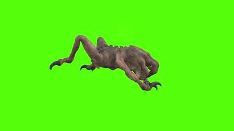 Monster Running Green Screen Animation 4k Rendering 動画素材 267716652