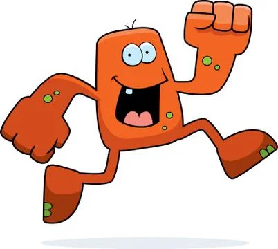 Monster Running Stock Illustration