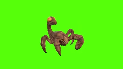 Monster Scorpion Claws Attack Forward Green Screen Animation 4k Rendering 스톡 동영상 270390466