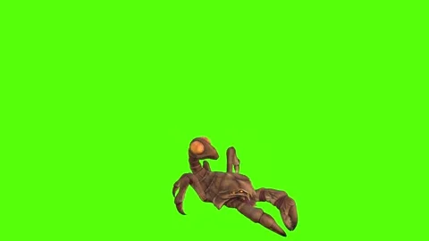 Monster Scorpion Claws Attack Forward Green Screen Animation 4k Rendering Vídeos de archivo 271106614