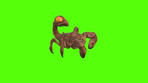 Monster Scorpion Idle Green Screen Animation 4k Rendering 스톡 동영상 270390411