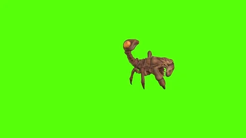 Monster Scorpion Jump Attack Green Screen Animation 4k Rendering 스톡 동영상 271106623