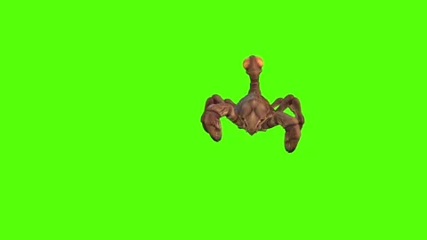 Monster Scorpion Walk Left Green Screen Animation 4k Rendering 스톡 동영상 271106469