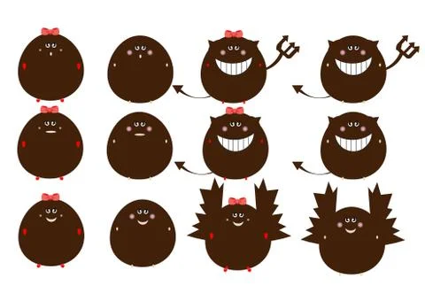 Monster set vector Stock Illustration