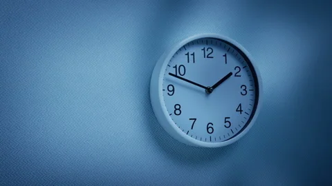 Monster Shapes Over Wall Clock Spooky Interior Vidéo 307211580
