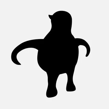 Monster silhouette Stock Illustration