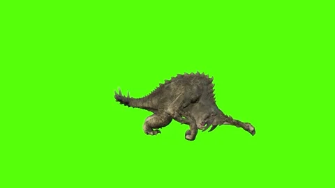 Monster smash attack Green Screen Animation 4k Rendering Stock-Footage 262597329