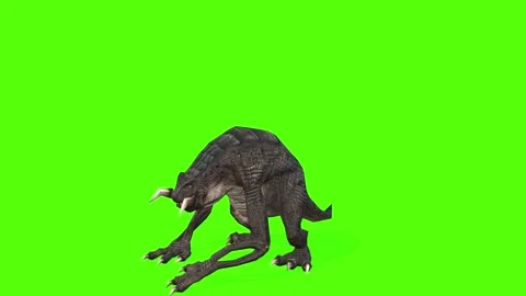 Monster Smash Green Screen Animation 3D ... | Stock Video | Pond5