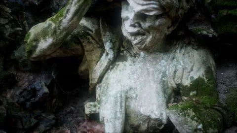 Monster statue in the forest 動画素材 140471310