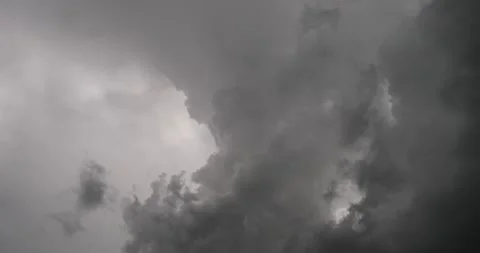 Monster storm clouds rolling over the sky ready to unleash rain Stock Footage 202379179