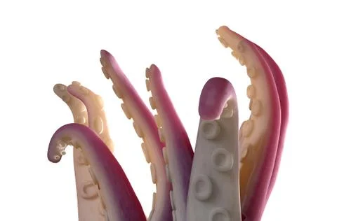 Monster Tentacles isolated Stock Illustration