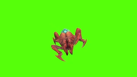 Monster Tetrachnide Claws Attack Forward Green Screen Animation 4K Rendering 動画素材 270021981