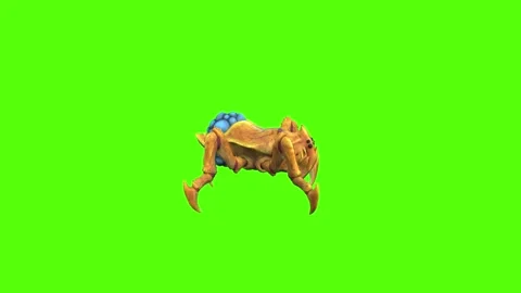 Monster Tetrachnide Claws Attack Forward Green Screen Animation 4K Rendering 動画素材 270022563