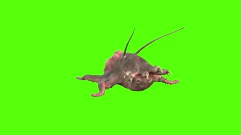 Monster Tongue Attack Green Screen Animation 4k Rendering 스톡 동영상 267715966
