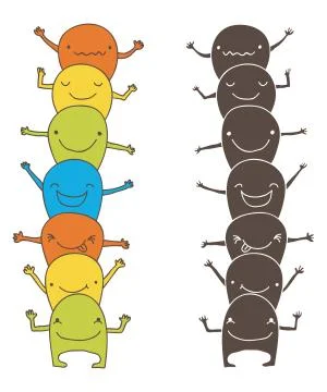 Monster tower Stock Illustration