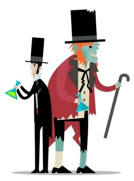 Monster transformation Stock Illustration