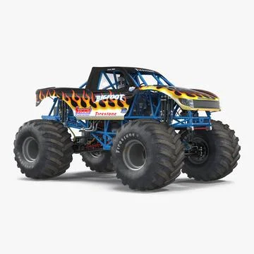 Monster Truck Bigfoot 3D Model