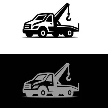 Monster Trucks Set logo design . Stock Illustration