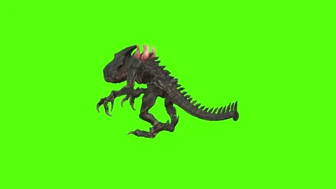 Monster turn Left Green Screen Animation 4k Rendering 動画素材 262699305