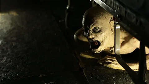 Monster Under the Bed Stock Footage 97213285