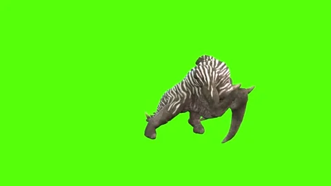 Monster Walking Forward Green Screen Animation 4K Rendering 動画素材 270021397
