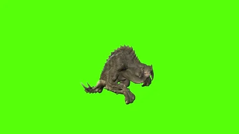 Monster Walking Green Screen Animation 4k Rendering Stock Footage 262597384