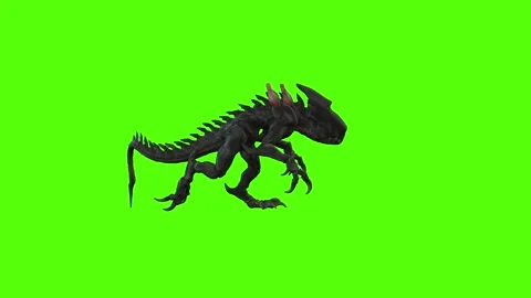 Monster Walking Green Screen Animation 4k Rendering 库存影片 262699304
