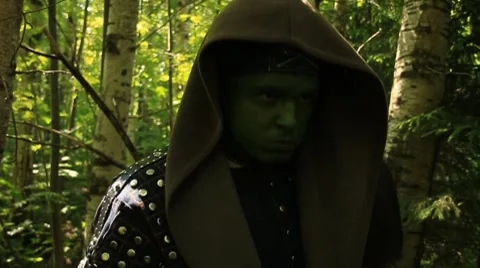 Monster in the woods halk 2 Stock Footage 7904113