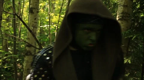 Monster in the woods halk Stock Footage 7904109