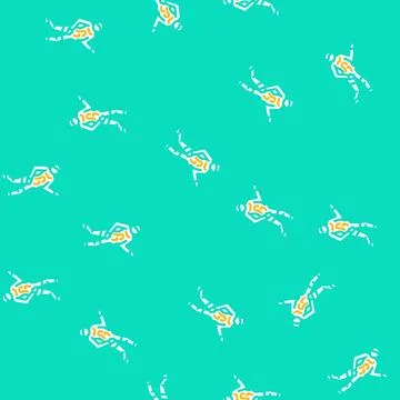 Monster zombie vector seamless pattern Stock Illustration