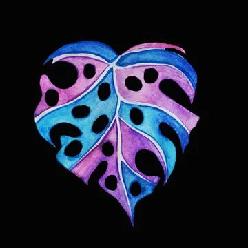 Monstera Illustrazione stock