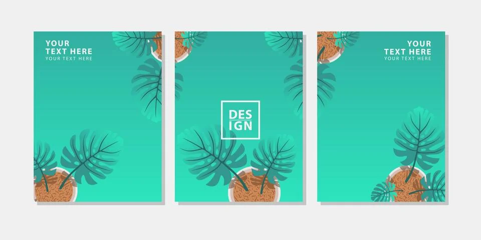 MONSTERA POSTER Stock Illustration