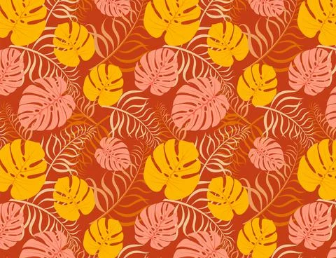 Monstera vector Stock Illustration