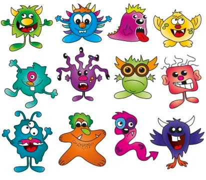 Monsters Stock Illustration