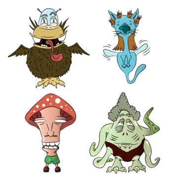 Monsters Stock Illustration