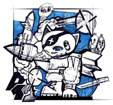 Monsters illustration Stock Illustration