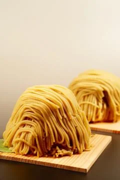 Mont Blanc Cake Stock Photos
