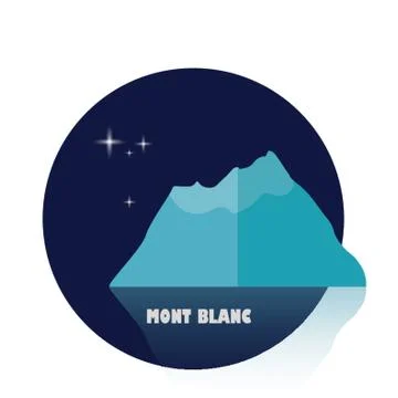 Mont Blanc Stock Illustration