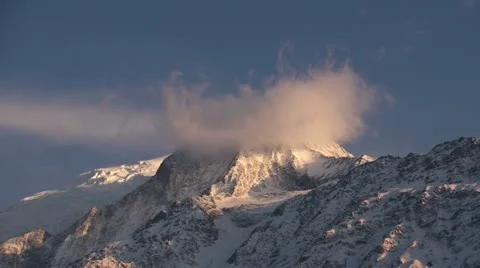 Mont Blanc massif Stock Footage 12678488